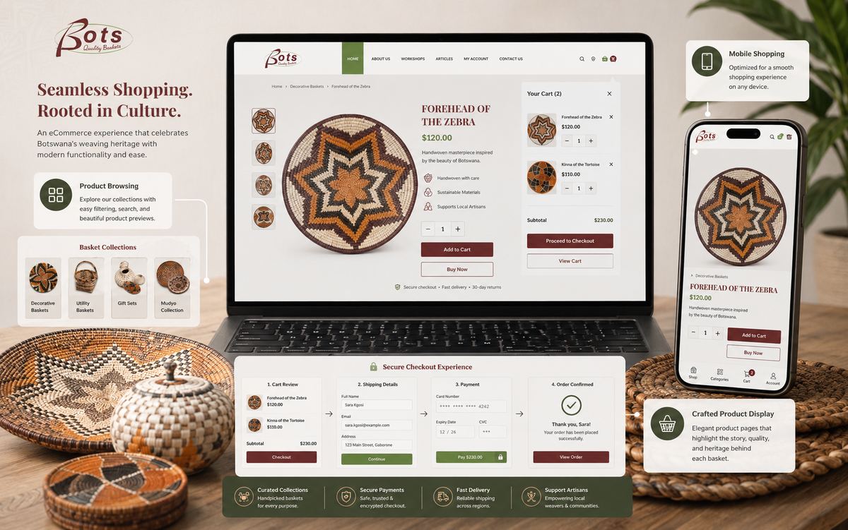 Bots Quality Baskets Website Design & E-commerce — view 4