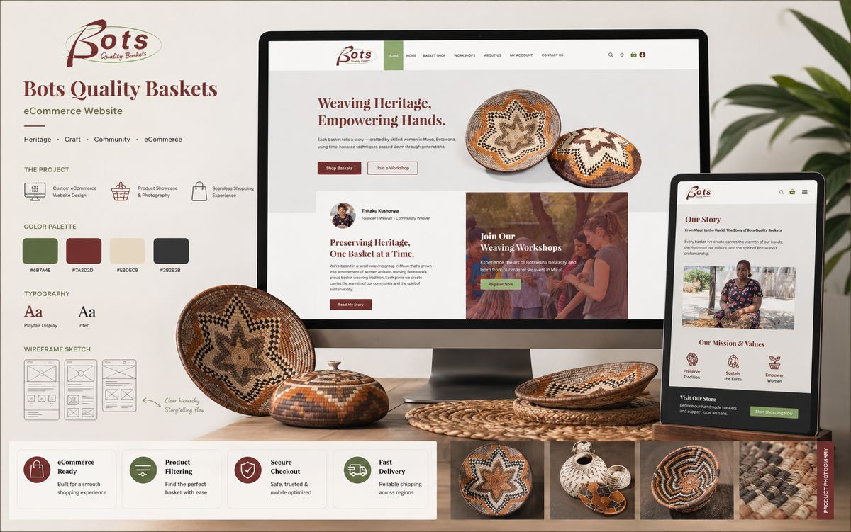 Bots Quality Baskets Website Design & E-commerce — view 6