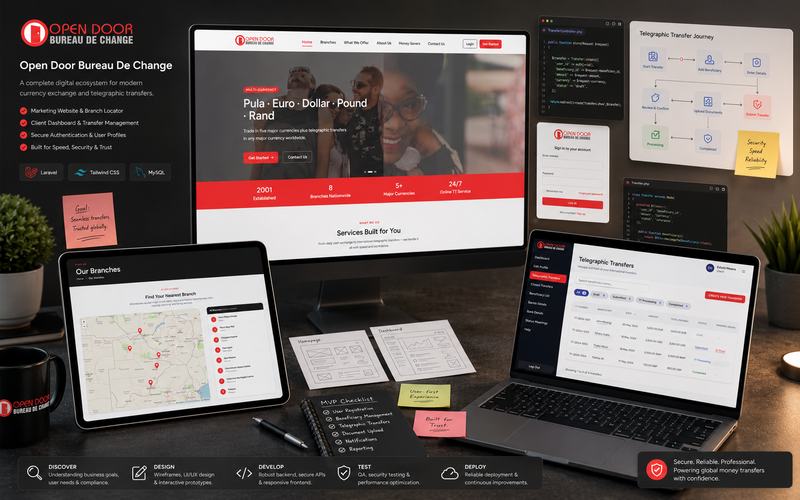Open Door Telegraphic Transfer Management Web App
