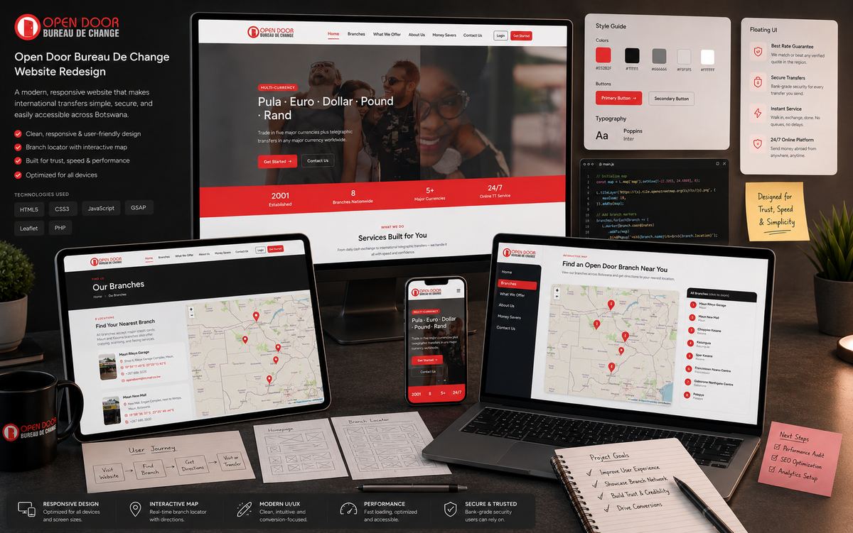 Open Door Telegraphic Transfer Management Web App — view 6