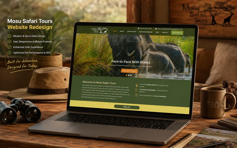 Mosu Safari Tours — Website Design