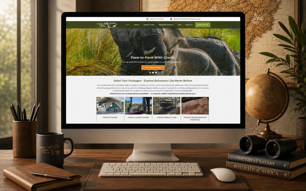 Mosu Safari Tours — Website Design — view 5