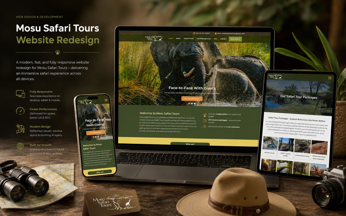 Mosu Safari Tours — Website Design — view 6