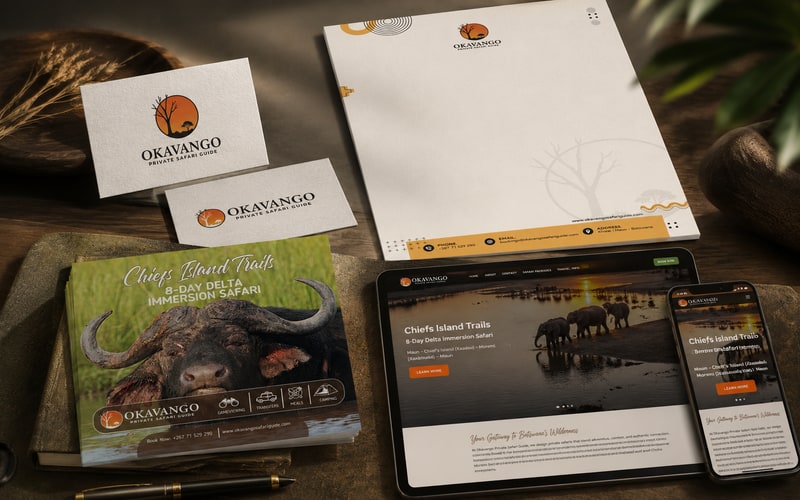 Okavango Private Safari Guide — Website Design
