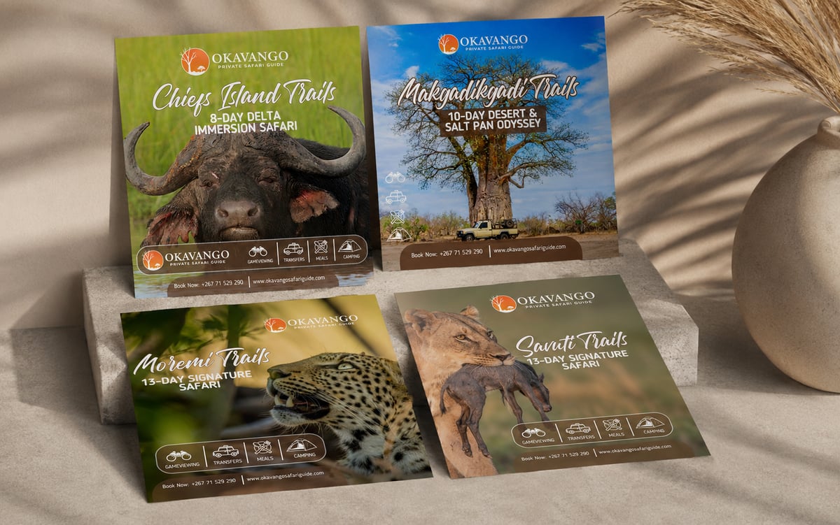 Okavango Private Safari Guide — Website Design — view 3