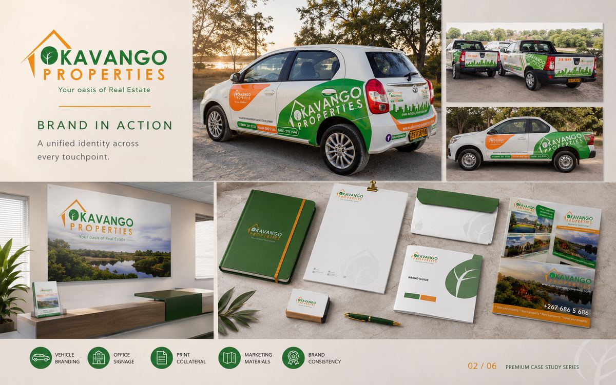 Okavango Properties Website — view 2