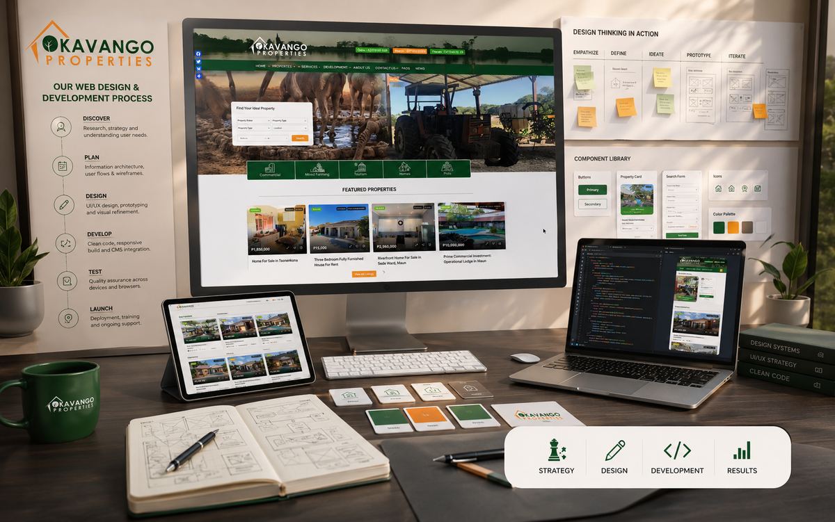 Okavango Properties Website — view 4