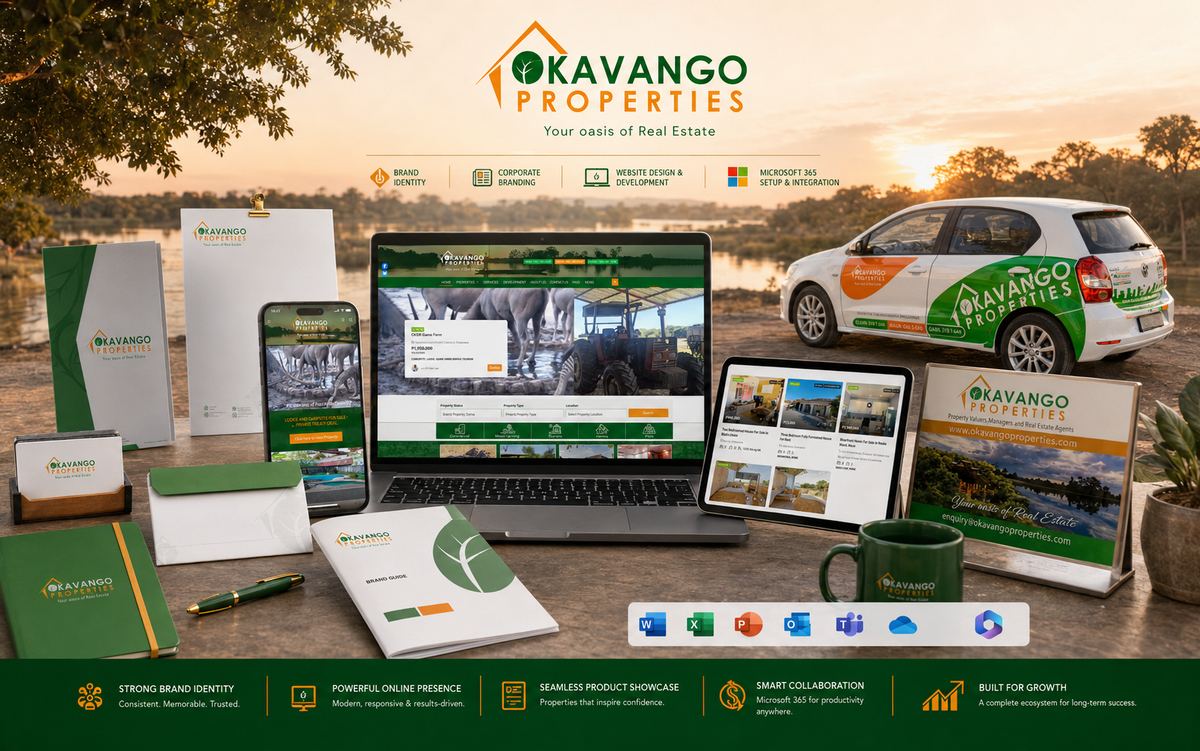 Okavango Properties Website — view 6